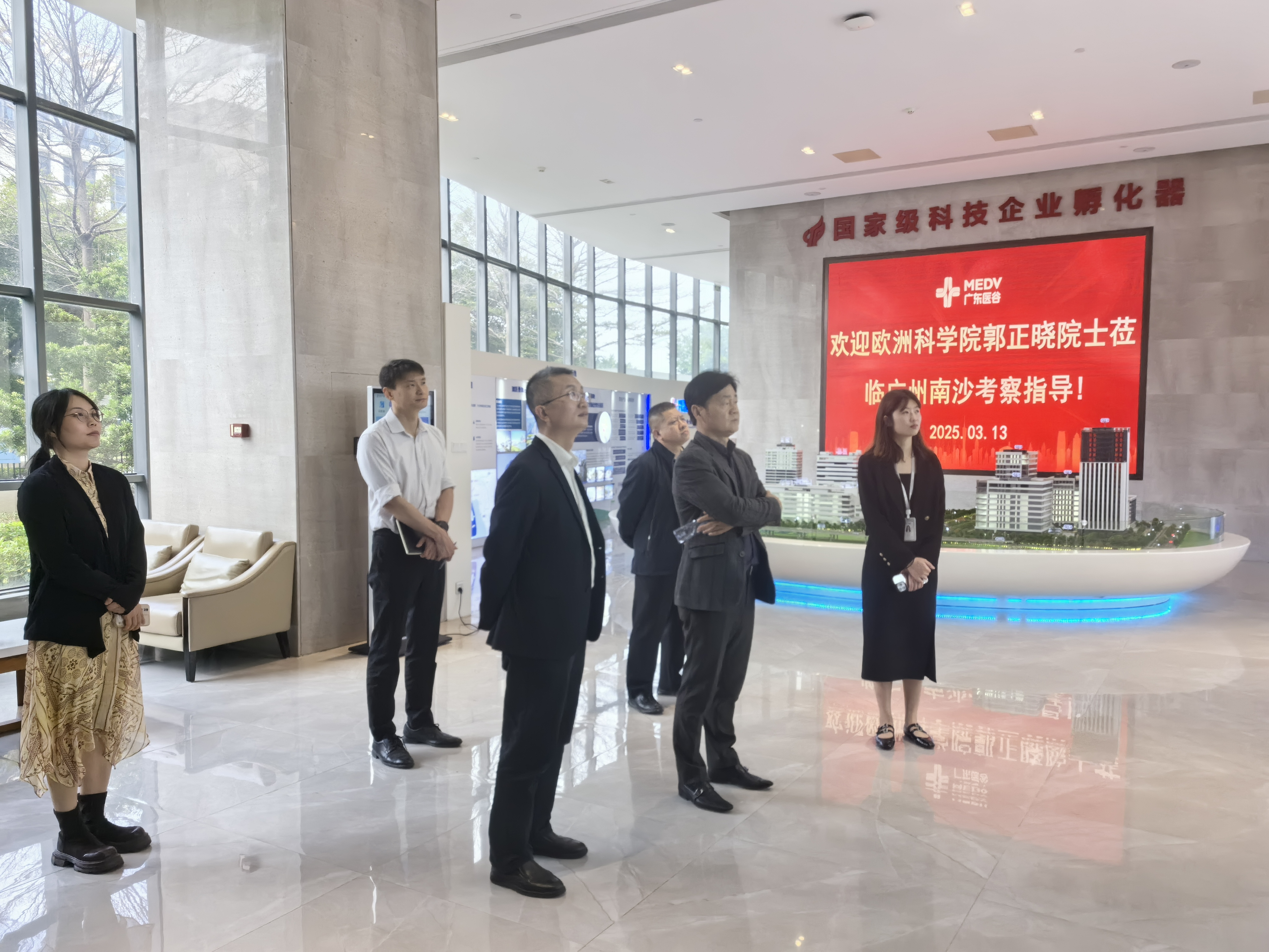 歐洲科學(xué)院郭正曉院士蒞臨廣東醫(yī)谷參觀交流